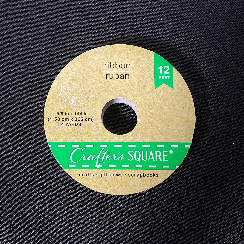 💫 Crafter’s Square The Elves Made Me Do It Craft Ribbon 5/8” x 144”